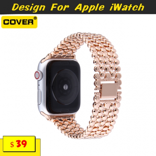 Metal Linked Watchbands For Apple iWatch 1/2/3/4/5/6/SE