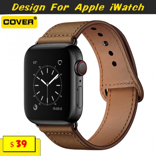 Leather Watchbands For Apple iWatch Series 1/2/3/4/5/6/SE