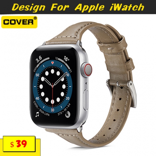 Leather Watchbands For Apple iWatch Series 1/2/3/4/5/6/SE