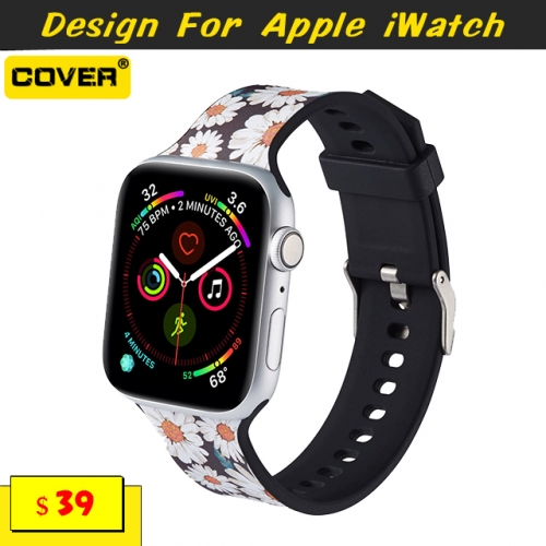 Instagram Fashion Silicone Watchbands For Apple iWatch Series 1/2/3/4/5/6/SE