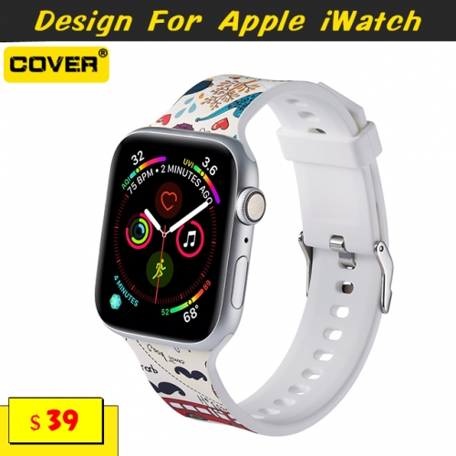 Instagram Fashion Silicone Watchbands For Apple iWatch Series 1/2/3/4/5/6/SE