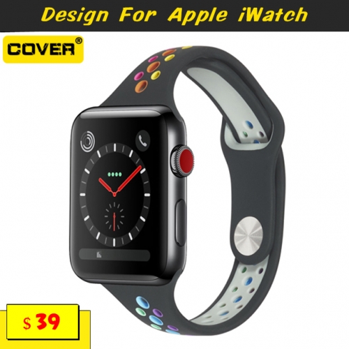 Silicone Watchbands For Apple iWatch Series 1/2/3/4/5/6/SE