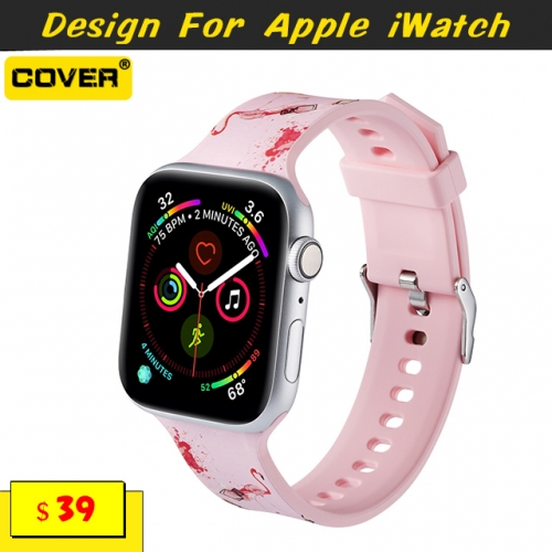 Instagram Fashion Silicone Watchbands For Apple iWatch Series 1/2/3/4/5/6/SE