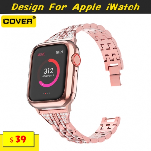 Metal Linked Watchbands For Apple iWatch Series 1/2/3/4/5/6/SE