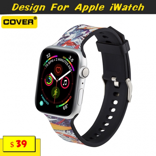 Instagram Fashion Silicone Watchbands For Apple iWatch Series 1/2/3/4/5/6/SE