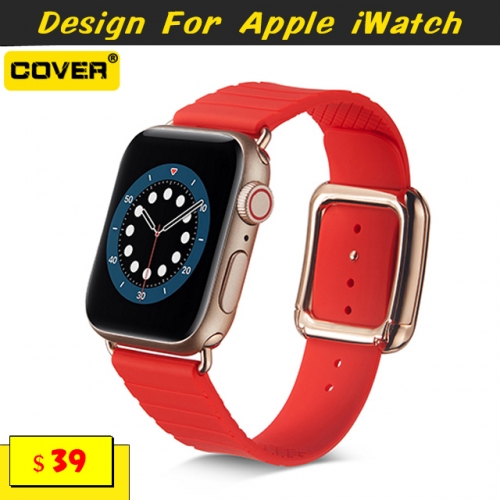 Silicone Watchbands For Apple iWatch Series 1/2/3/4/5/6/SE