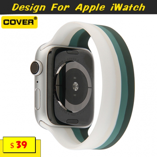 Silicone Watchbands For Apple iWatch Series 1/2/3/4/5/6/SE