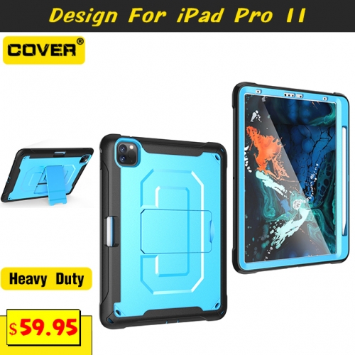 Smart Stand Anti-Drop Case For iPad Pro 11 2022/2021/2020/2018 With Pencil Holder