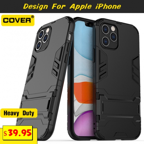 Smart Stand Shockproof Heavy Duty Case Cover For iPhone 13/13 Pro/13 Pro Max/13 Mini/12 Mini/11/X/XS/XR/XS Max/SE2/8/7/6