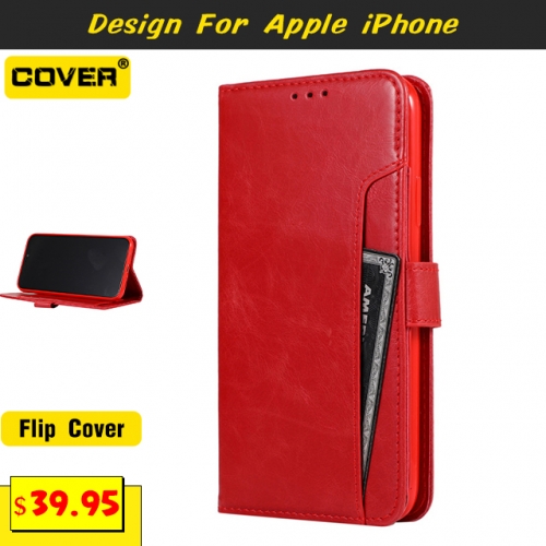 Leather Wallet Case For iPhone 12/12 Pro/12 Pro Max/12 Mini/11/11 Pro/11 Pro Max/X/XS/XR/XS Max/6/7/8 Series