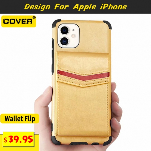 Leather Wallet Case For iPhone 12/12 Pro/12 Pro Max/12 Mini/11/11 Pro/11 Pro Max/X/XS/XR/XS Max/6/7/8 Series