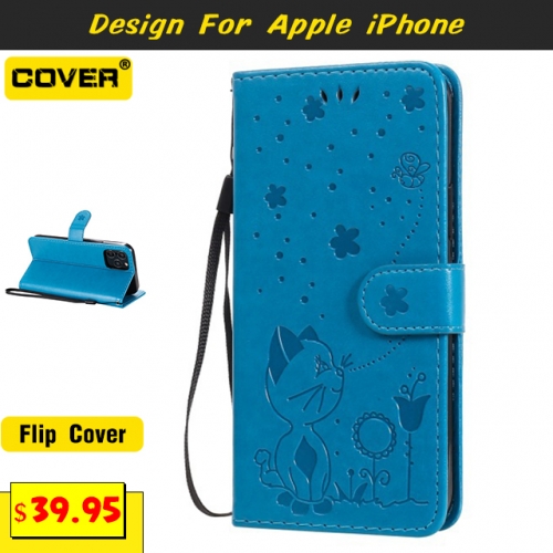 Leather Wallet Case For iPhone 12/12 Pro/12 Pro Max/12 Mini/11/11 Pro/11 Pro Max/X/XS/XR/XS Max/6/7/8 Series