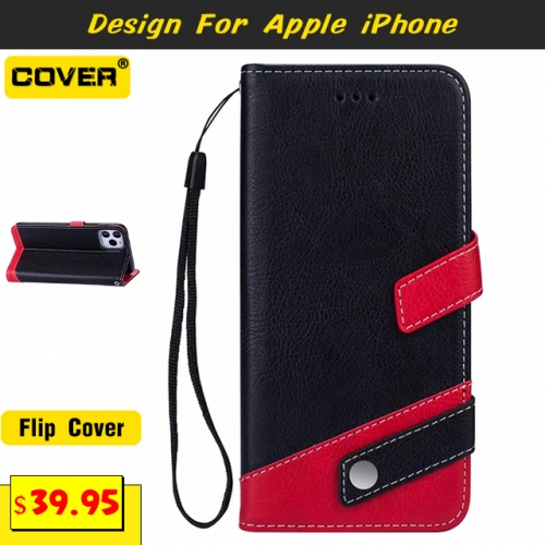 Leather Wallet Case For iPhone 12/12 Pro/12 Pro Max/12 Mini/11/11 Pro/11 Pro Max/X/XS/XR/XS Max/6/7/8 Series