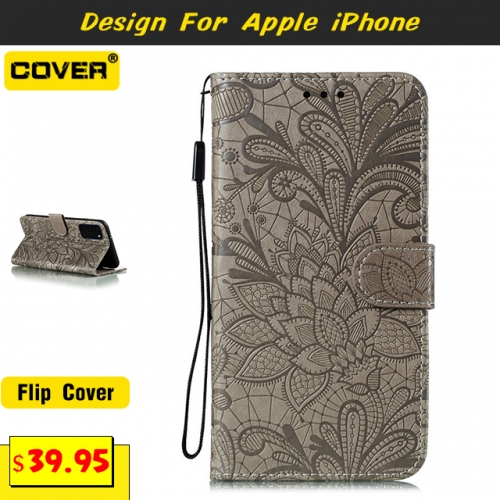 Leather Wallet Case For iPhone 12/12 Pro/12 Pro Max/12 Mini/11/11 Pro/11 Pro Max/X/XS/XR/XS Max/7/8 Series