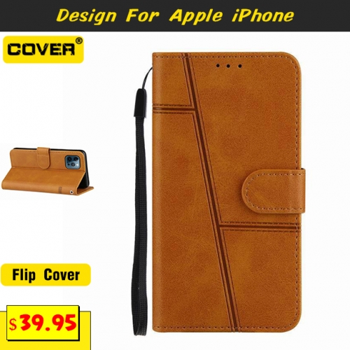 Leather Wallet Case For iPhone 12/12 Pro/12 Pro Max/12 Mini/11/11 Pro/11 Pro Max/SE2/X/XS/XR/XS Max/6/7/8 Series