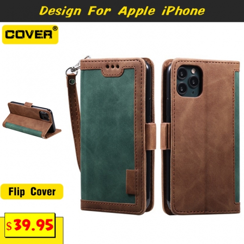 Leather Wallet Case Cover For iPhone 13/13 Pro/13 Pro Max/13 Mini/12/11/X/XS/XR/XS Max/6/7/8