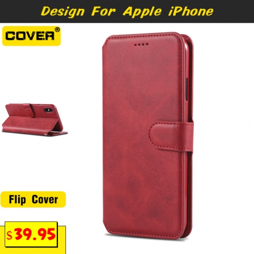 Leather Wallet Case Cover For iPhone 13/13 Pro/13 Pro Max/13 Mini/12/11/X/XS/XR/XS Max/6/7/8 Series