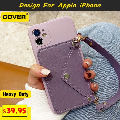 Leather Wallet Case Cover For iPhone 15/15 Plus/15 Pro/15 Pro Max/iPhone14/13 Mini/12 Mini/11/X/XS/XR/XS Max/SE2/8/7