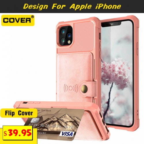 Leather Wallet Case Cover For iPhone 15/15 Plus/15 Pro/15 Pro Max/iPhone14/13 Mini/12 Mini/11/X/XS/XR/XS Max/8/7/6