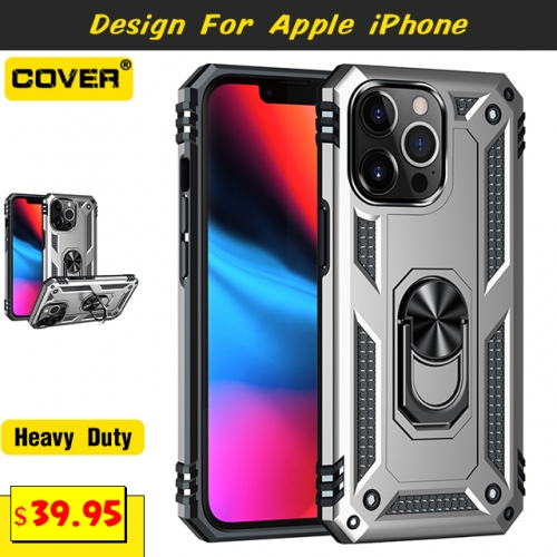 Smart Stand Shockproof Heavy Duty Case Cover For iPhone 15/15 Plus/15 Pro/15 Pro Max/iPhone14/13/13 Pro/13 Pro Max/13 Mini/12/12 Pro/12 Pro Max/12 Min