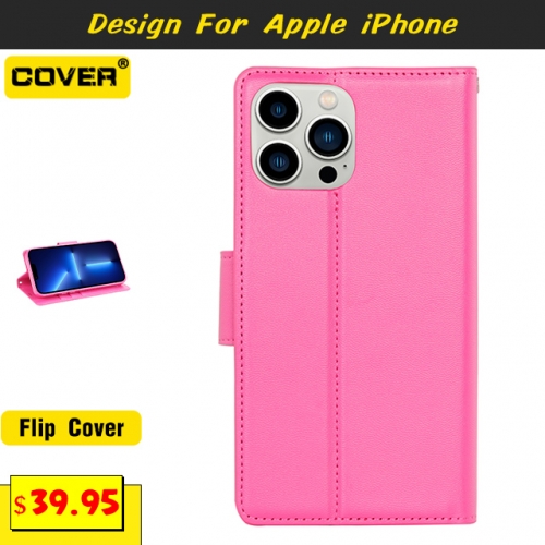 Leather Wallet Case Cover For iPhone 15/15 Plus/15 Pro/15 Pro Max/14/13 Mini/12 Mini/11/X/XS/XR/XS Max/SE2/8/7/6