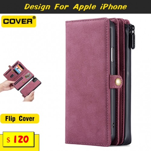 Leather Wallet Case Cover For iPhone 15/15 Plus/15 Pro/15 Pro Max/13/13 Pro/13 Pro Max/13 Mini/12/12 Pro/12 Pro Max/12 Mini/11/11 Pro/11 Pro Max/X/XS/