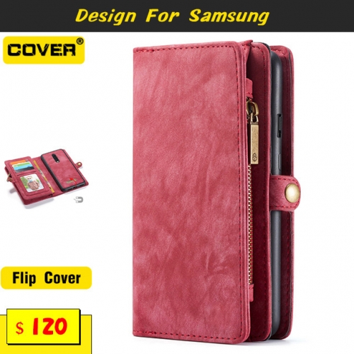 Leather Wallet Case Cover For Samsung Galaxy S23/S23 Plus/S23 Ultra/S22/S21/S20/S20 FE/S10