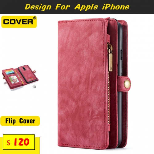 Leather Wallet Case Cover For iPhone 15/15 Plus/15 Pro/15 Pro Max/14/13 Mini/12/11/X/XS/XR/XS Max/SE2/8/7