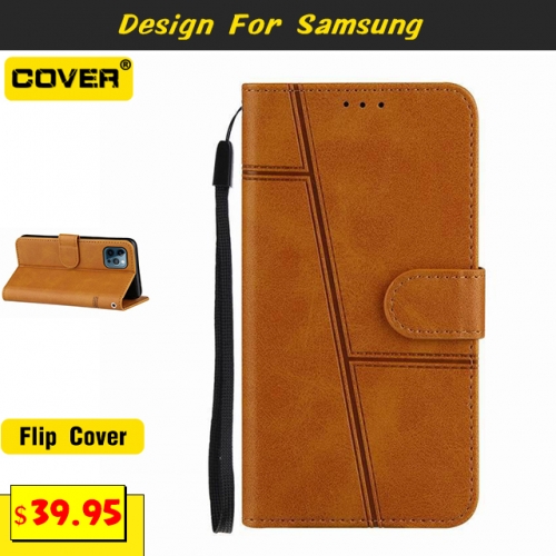 Leather Wallet Case Cover For Samsung Galaxy S21/S21 Plus/S21 Ultra/S21 FE/S20/S20 Plus/S20 Ultra/S20 FE