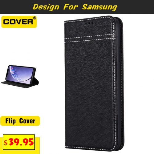 Leather Wallet Case Cover For Samsung Galaxy S20/S20 Plus/S20 Ultra/S10/S10e/S10 Plus/S9/S9 Plus/S8/S8 Plus