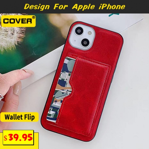 Leather Wallet Case For iPhone 13/13 Pro/13 Pro Max/13 Mini