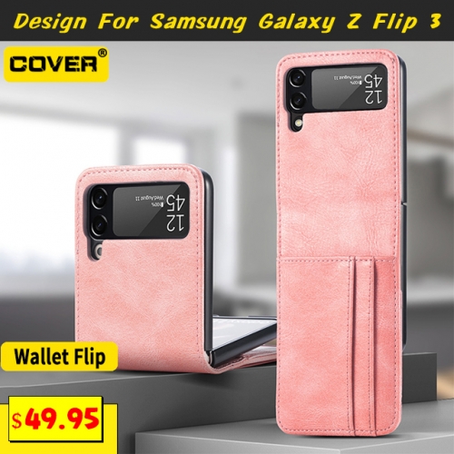 Leather Wallet Case Cover For Samsung Galaxy Z Flip5/4/3/2/1