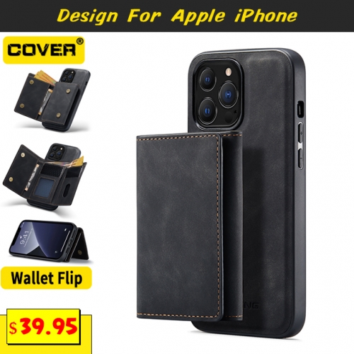 MagSafe Leather Wallet Case Cover For iPhone 15/15 Plus/15 Pro/15 Pro Max/14/13 Mini/12/11/X/XS/XR/XS Max/SE3/SE2/8/7