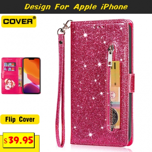 Leather Wallet Case For iPhone 13/13 Pro/13 Pro Max/12/12 Pro/12 Pro Max
