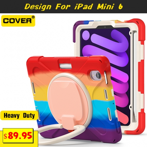 Smart Stand Heavy Duty Case For iPad Mini 6 With Pen Slot