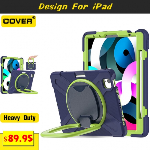 Smart Stand Heavy Duty Case For iPad Pro 11 2022/2021/2020/2018 & Air 5/4 10.9 With Pen Slot