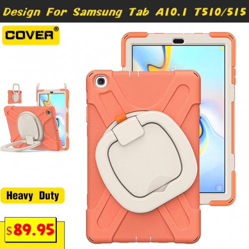 Handle Grip Heavy Duty Case For Galaxy Tab A 10.1 T510/515 With Pen Slot And Shoulder Strap