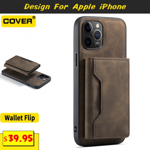 MagSafe Leather Wallet Case Cover For iPhone 15/15 Plus/15 Pro/15 Pro Max/14/13 Mini/12/11/X/XS/XR/XS Max/SE3/SE2/8/7