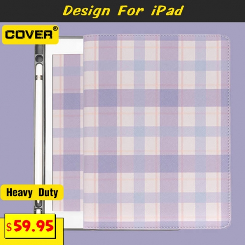 Instagram Fashion Flip Cover For iPad 2/3/4/5/6/7/8/Mini1/2/3/4/5/Air1/2/3/Pro 9.7/Pro 10.5/Pro 11 2018/2020/2021 With Pen Slot