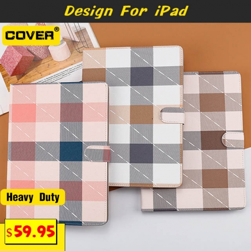 Instagram Fashion Flip Cover For iPad 2/3/4/5/6/7/8/Mini1/2/3/4/5/Air1/2/3/Pro 9.7/Pro 10.5/Pro 11 2018/2020/2021 With Pen Slot