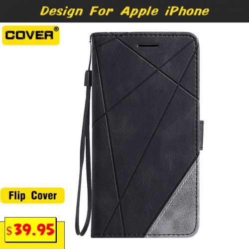 Leather Wallet Case Cover For iPhone 15/15 Plus/15 Pro/15 Pro Max/iPhone14/13 Mini/12 Mini/11/X/XS/XR/XS Max/8/7/6