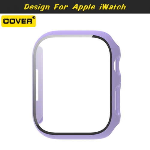Protective Case+Tempered Glass 2 in 1 For Apple Watch iWatch 8/7/6/5/4/3/2/1/SE2/SE