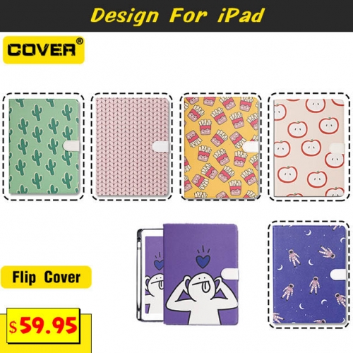 Instagram Fashion Flip Cover For iPad 2/3/4/5/6/7/8/9/Mini1/2/3/4/5/6/Air1/2/3/4/Pro 9.7/10.5/Pro 11 2018/2020/2021