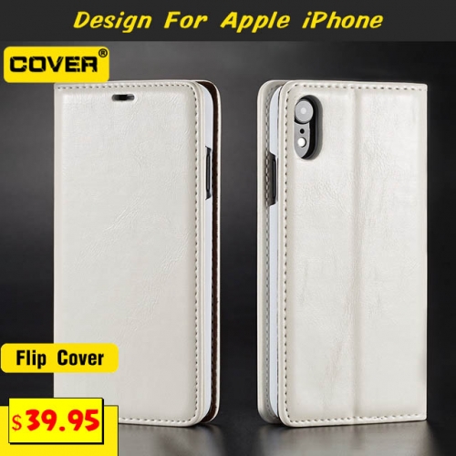 Leather Flip Cover Case For iPhone 11/11 Pro/11 Pro Max/X/XS/XR/XS Max/6/7/8