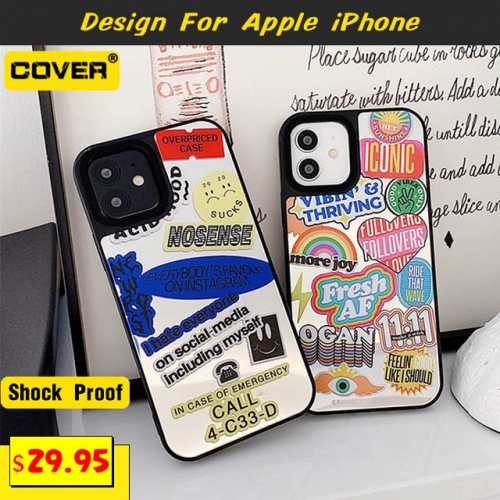 Mirror Instagram Fashion Case Cover For iPhone 15/15 Plus/15 Pro/15 Pro Max/14/13 Mini/12 Mini/11/X/XS/XR/XS Max/SE2/8/7