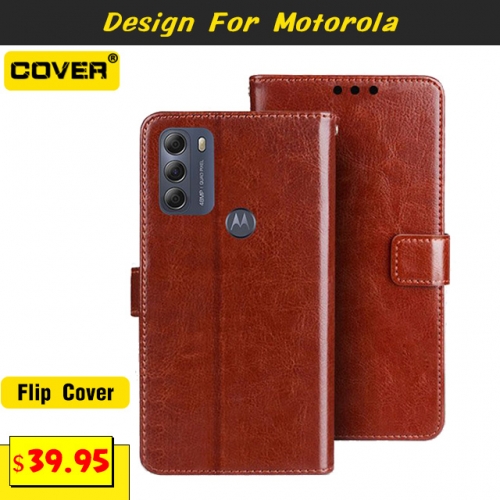 Leather Wallet Case For MOTO G50/G30/G10/Edge 20/Edge 20 Pro/Edge 20 Fusion