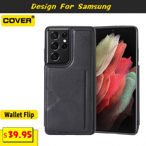 Leather Wallet Case Cover For Samsung Galaxy Note20/Note20 Ultra/Note10/Note10 Plus/Note9