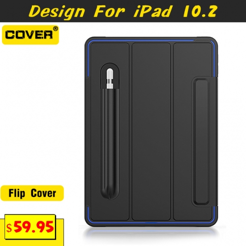 Anti-Drop Flip Cover For iPad 7 10.2 With Pen Slot