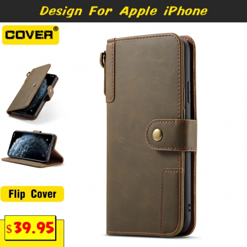 Leather Wallet Case Cover For iPhone 12/12 Pro/12 Pro Max/12 Mini/11/11 Pro/11 Pro Max/X/XS/XR/XS Max/7/8