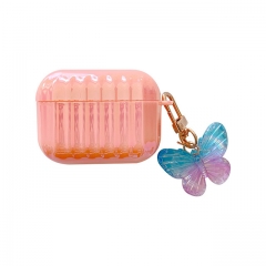 Pink With Butterfly Charm